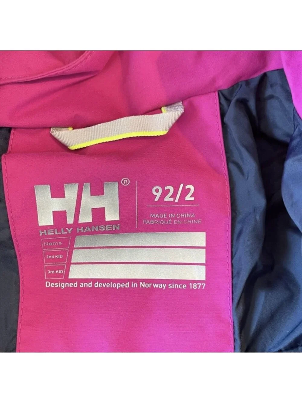 Helly-Hansen Rain Jacket Kids Toddler Girl K Salt Coast Jacket Shell Size 2 NWT‎